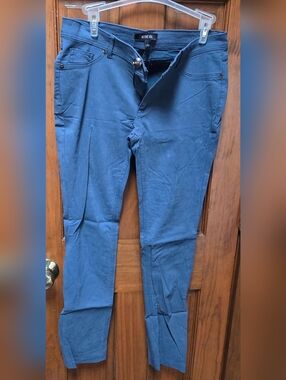 Active USA Teal-Blue Stretch Pants